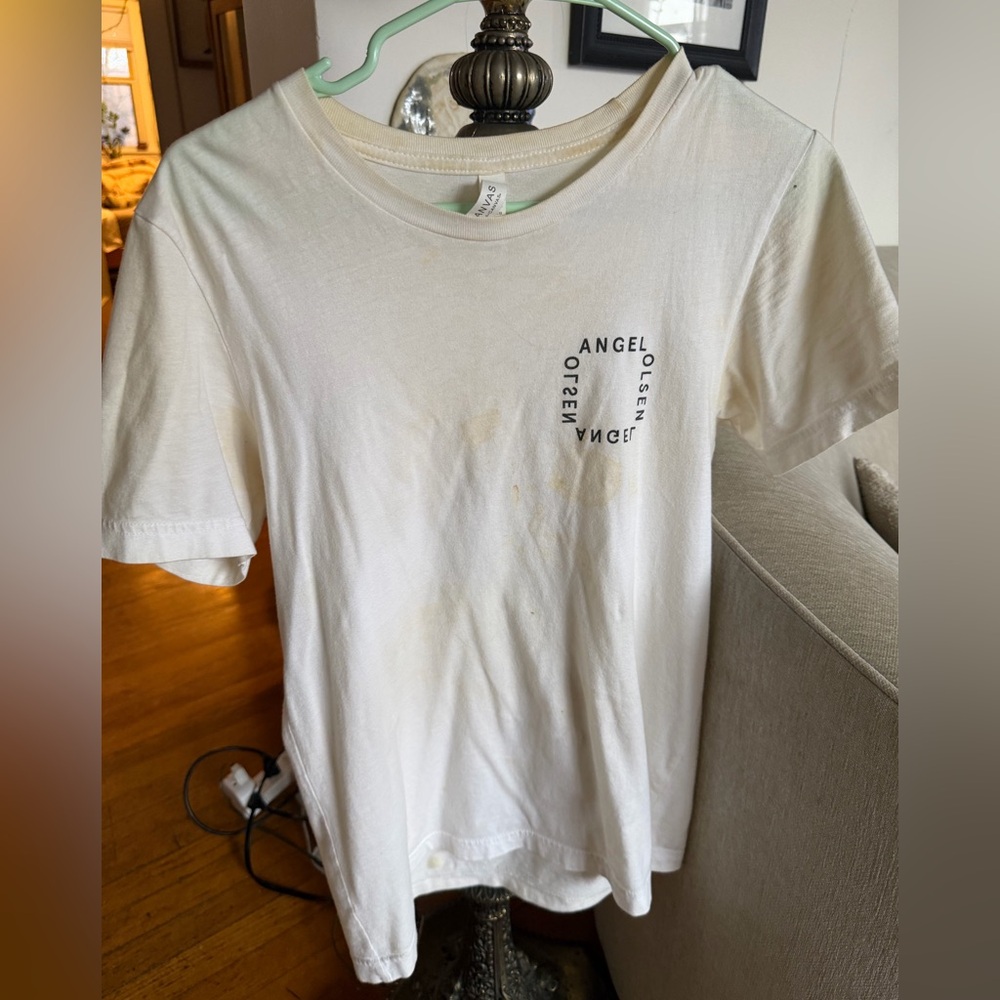 Angel Olsen white Tour T-Shirt